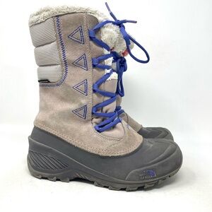 The North Face Shellista Lace II Boot Atmosphere Grey Blue Iris Youth 4
